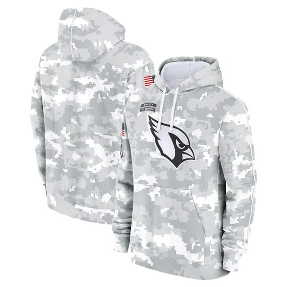 Men's Arizona 2024 Salute to Service Club Fleece Pullover Hoodie - Arctic Camo , Small