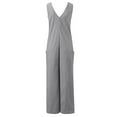 thumbnail image 2 of Aayomet Plus Size Jumpsuits For Women Women Summer Wide Leg Jumpsuit Sleeveless V Neck Casual Loose Jumpsuit Comfy Baggy Tank,Gray S, 2 of 5