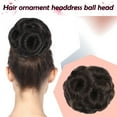 thumbnail image 6 of LHWEN Clip Flower Bud Head Bride Hair Accessories Insert Comb Hair Bun Ball Head Nine Flower Wig Hair Bag Beauty Salon Straight Hair Fun Lace Wavy Curls Braided Hair Synthetic Hair bohon Perfect, 6 of 7