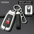 thumbnail image 6 of For Audi A7 Car Remote Key Cover Case Zinc Alloy Leather B style 3 buttons Car Key Cover High-quality Case Key Shell, 6 of 10