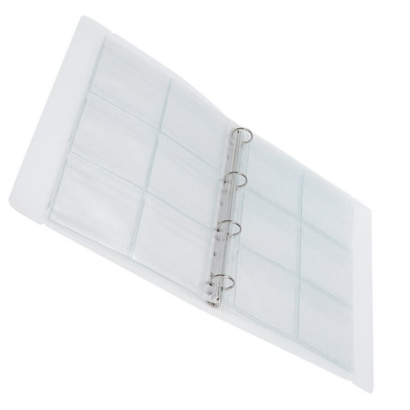 Badge Storage Book, Collection Coin Sorting Transparent Collection Book Photo Sorting Transparent Binder  For Photos For Badges For Coins Shell + 6 Hole Inner Page,Shell + 9 Hole