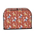 thumbnail image 2 of Yiaed Cute Poodle Dog Print Two Slice Bread Machine Cover, Universal Size Kitchen Appliance Cover for Bread Machine,Bread Machine Cover, 2 of 7
