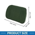 thumbnail image 4 of Conjunto de Almohadas de Soporte Lumbar y Cojín de Cabeza para Automóvil Unique Bargains 30x41x9cm Verde 1 Pc, 4 of 6