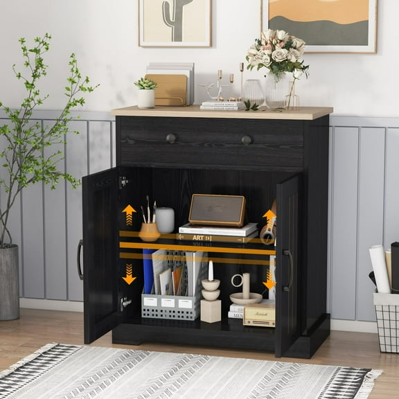 Danolapsi Sideboard Buffet Cabinet with Storage, Storage Cabinet with Door & Adjustable Shelf, Modern Accent Coffee Bar Console Table for Kitchen, Entryway