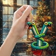 thumbnail image 3 of Adornos navideños, adornos navideños, regalos navideños, árbol de Navidad acrílico 2D, colgante de 26 letras, regalo decorativo, colgantes para fiestas navideñas familiares., 3 of 5