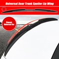 thumbnail image 4 of ALLTIMES Universal Rear Trunk Spoiler Lip Wing Rear Roof Wing, 46"~54" Adjustable PU Rubber Carbpn Fiber Look with Double Side Tape, 4 of 12