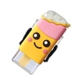 thumbnail image 3 of Matsuzay Donut Ice Cream Kids Straw Cup Botella de agua portátil a prueba de caídas a prueba de fugas con cuerda colgante, rojo Utensilios de cocina oro, 3 of 6