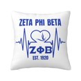 thumbnail image 1 of Funda de almohada supersuave Zeta Phi Beta con cremallera para dormitorio, sofá, sillón, fundas de almohada mullidas y acogedoras para todas las estaciones, almohada cuadrada, 1 of 8