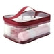 thumbnail image 1 of Guardurnaity Bolsa de cosméticos transparente con estilo, organizador y a la moda, de PVC, para artículos de tocador, de viaje Bolsas de maquillaje Vino rojo, 1 of 6