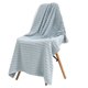 thumbnail image 1 of Juego de sábanas de baño de algodón de primera calidad, gruesas y absorbentes, toallas de baño acanaladas de 3 piezas, 70 x 140 cm, 1 of 5