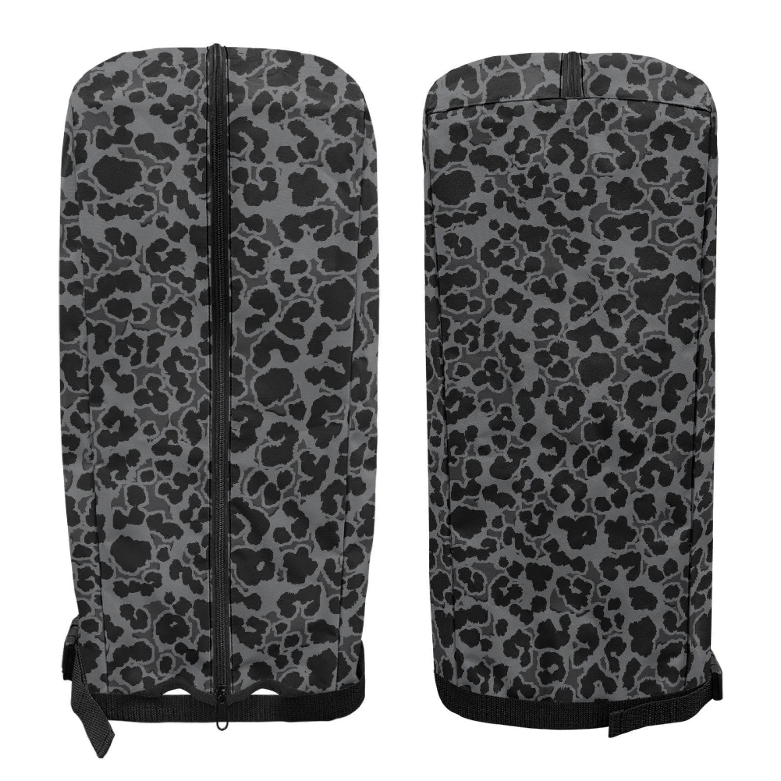 Yuyamidu Black Leopard Print Golf Bag Rain Cover Fashion Golf Bag Hood Cover with Adjustable Straps Easy to Use All Weather Protection