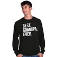 thumbnail image 4 of Best Grandpa Ever Grandfather Poppop Men's Long Sleeve Tee T Shirt Brisco Brands S, 4 of 6