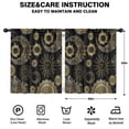 thumbnail image 2 of Blackout Kids Curtains,Black Gothic Sun Moon Pattern Childrens Insulated Curtains Set Of 2,Bedroom Essentials,Toddler Room Decor 52x63in(132x160cm), 2 of 5