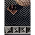 thumbnail image 2 of Furnish My Place Outdoor Geometric Rug - 7 ft. 10 in. x 10 ft., Black, 2 of 6