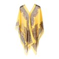 thumbnail image 2 of Joernso Women Scarf Poncho Cashew Flower Print Multi-function Chiffon Vintage Anti-sun Bikini Cover Up for Beach, 2 of 8