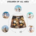 thumbnail image 6 of FORMRS Boys Swim Trunks Quick Dry Mesh Liner Boardshorts Sizes XS-XL, Gold Flower, 6 of 7