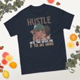 thumbnail image 2 of Hustle Until Your Haters Ask If You Are Hiring Graphic Graphic classic tee (Navy, XL), 2 of 4