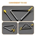 thumbnail image 2 of MasteelfCA 1 Set of Triangle Dinner Bell Children Music Toy Percussion Instrument Toy, 2 of 7