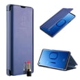 thumbnail image 4 of Redshield Compatible with Samsung Galaxy S10 Flip Case, [Purple/Blue] Transparent Metallic MIrror Flip Case with Kickstand & Mirror Effect, 4 of 18