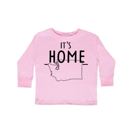 

Inktastic It s Home- State of Washington Outline Gift Toddler Boy or Toddler Girl Long Sleeve T-Shirt