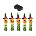 thumbnail image 2 of Fantasma brillante iluminado Salvador cadena de luces LED decoraciones de Halloween para ventana patio trasero, 2 of 10