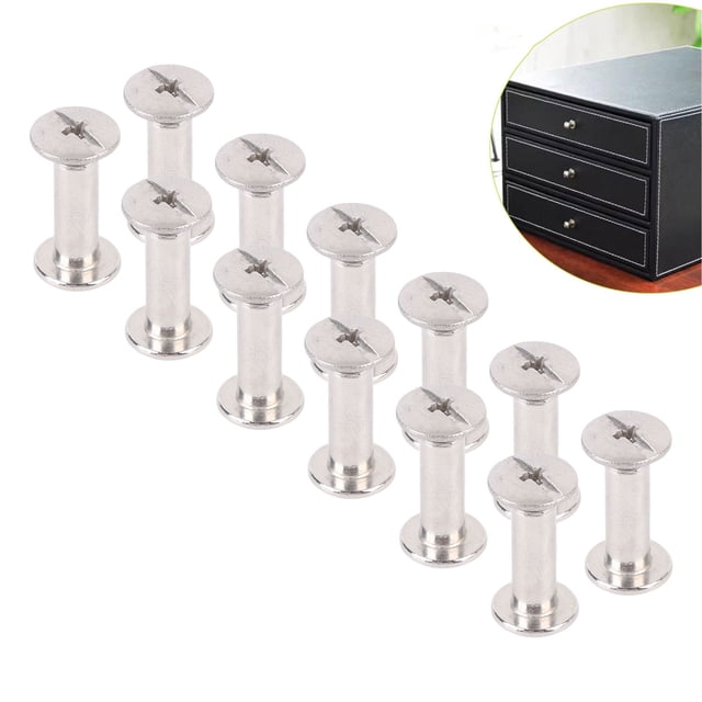 100Pcs Stainless Steel Blind Rivets and Screws Set 3/16" X 1/4" Round Head Rivets Dome Head Rivets Mushroom Head Rivets for Metal Leather Crafts with Large Flange Rustproof
