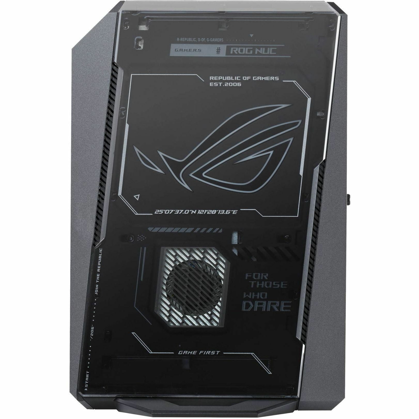 ROG NUC (2025) Gaming Mini PC with Intel Core Ultra 9 (Series 2) ARL-HX CPU, NVIDIA GeForce RTX 5080 Mobile GPU, 32GB DDR5 RAM, 2TB NVMe SSD, Thunderbolt 4, triple-fan cooling, and ARGB lighting