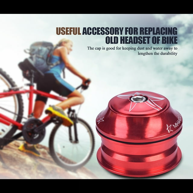 Aluminium Alloy Bike, Stem Headset Replacement Tackle Sealed Bike Headset Front Fork Bearing Bicycle Accessory Red