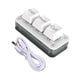 thumbnail image 2 of Mini teclado mecánico de 3 teclas para juegos, compacto y con esquinas redondeadas. Blanco ya establecido, 2 of 9