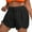 Black, variant on Women's Swim Shorts with Pockets High Waisted Tummy Control Board Swimsuit Bathing Shorts for Women (Mint Green,XL)