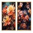 thumbnail image 2 of Designart "Vibrant Bee II" Floral Framed Wall Art Set Of 2 - Peach Animals Frame Gallery Set For Office Decor, 2 of 7