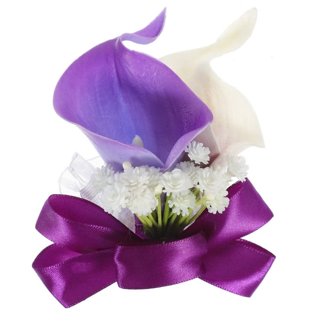 Flor artificial Corsage Simulación Flor Broche Boda Fotográfica Fotográfica PROP