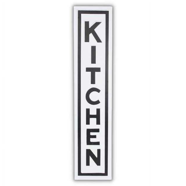 Cheungs 5000WT Callo Vertical Kitchen Sign, White