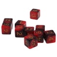 thumbnail image 4 of Paquete de 10 D6 de seis caras de dos colores y juegos D (1-6) Rojo + negro, 4 of 9