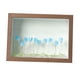 thumbnail image 2 of Marcos de madera resistentes para bodas DIY Marco de fotos de tulipán Flor azul marrón Marrón Flor Azul, 2 of 9