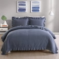 thumbnail image 1 of JML Quilt Set 3-Piece Queen Size, Classic Vintage-Inspired Stonewashed Bedspread Coverlet, 1 of 6