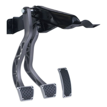 Auto Brake Clutch - Clayton Machine Works MCP-A1-M-DBW Accelerator / Brake / Clutch Pedal Set; Incl. Arms For Brake; Clutch; w/Throttle Pedal Pad; Gray;