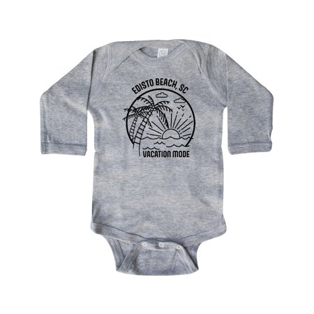 

Inktastic Summer Vacation Mode Edisto Beach South Carolina Gift Baby Boy or Baby Girl Long Sleeve Bodysuit