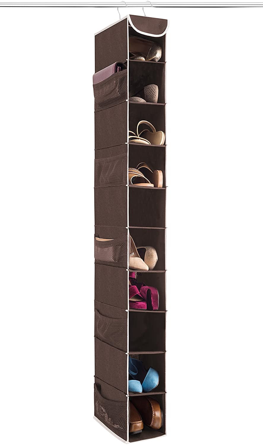 10Shelf Hanging Shoe Organizer (1 Pack) Hanging Closet 10Shelf Hanging Shoe Organizer (1 Pack) Hanging Closet