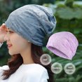 thumbnail image 2 of Qarigey Gorro de nailon y LICRA para mujer, gorros con estilo, accesorios ajustables para la cabeza, gorro de punto, tocado de otoño, azul Sombreros Violeta Qarigey AP011230-02, 2 of 6