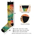 thumbnail image 3 of FORMRS Womens Knee High Socks Casual Long Thick Travel Daily Wear, 1 Pair, Colorful Plants, 3 of 6