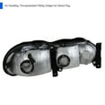 thumbnail image 4 of Spec-D Tuning Clear Lens Headlights Compatible with 1997-2003 Chevy Malibu, 2004-2005 Classic, 1997-1999 Oldsmobile Cutlass, L+R Pair Head Light Lamp Assembly, 4 of 6