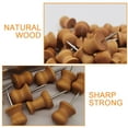 thumbnail image 4 of Dark Wooden Push Pins, Wood Thumb Tacks for Cork Boards Map Photos Calendar with Box, Cap Shaped, 4 of 6