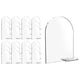 thumbnail image 2 of Soporte de letreros de acrílico en blanco con soporte Exhibición de menú de doble cara Letreros de acrílico de arco transparente para recepción de , 25 piezas perfecl Titular de la muestra de acrílico, 2 of 8