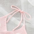 thumbnail image 5 of CPNG Toddler Baby Girls Summer Outfits Floral Tassels Sleeveless Sling Vest and Flared Trousers 2 Piece Set(Pink,6-12 Months), 5 of 8