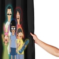 thumbnail image 5 of Cartoon Bob's Burgers Shower Curtain Cute Anime Shower Curtain Polyester Fabric Bathroom Decor Curtain Set with Hooks 72In, 5 of 8