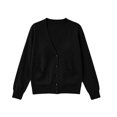 thumbnail image 4 of Vivianyo HD Women's Cardigan Sweater with V‑Neck, Long Sleeve Button Front Basic Fall Sweater For Women with Pockets, Sizes S-3XL, 4 of 7