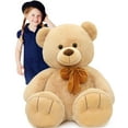 thumbnail image 3 of Muiteiur 5 feet Giant Teddy Bear Stuffed Animal Teddy Bear with Bow Plush Toy, 3 of 7