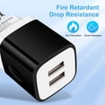 thumbnail image 3 of European Travel Plug Adapter,AILKIN 2PACK 2.1A International Travel Adapter Dual Ports USB Wall Charger Charging Block Power Cube Brick for Android for US to Europe EU Spain Italy France, 3 of 6