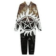 thumbnail image 3 of Supernatural Women Men Pajamas Zipper Onesie Jumpsuit Hooded One Piece Sleepwear, 3 of 8